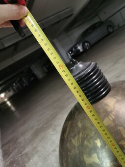 Loftové závěsné světlo staromosaz XXL Ø69cm LARINO - 5