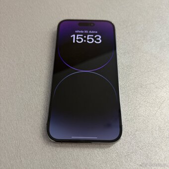 iPhone 14 Pro 256GB deep purple, jako nový, 12 měsíců záruka - 5
