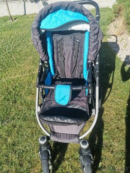 BABYLUX largo dvojkombinace modrý kočárek, chlapeček - 5