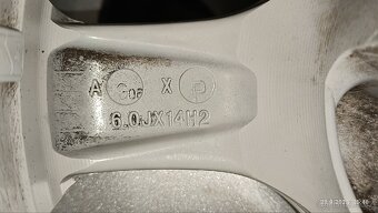 Prodám ALU disky 14" 6.0J x 14 H2 (4x108) - 5