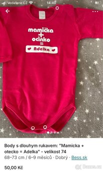 Hezke obleceni holka - velikost 74/80 - 5