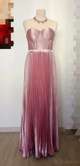 Plesové/společenské šaty s plisovanou sukní - 5