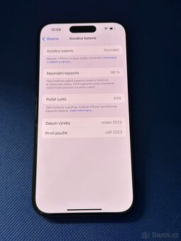 iPhone 15 Pro 256GB Blue Titanium - 5