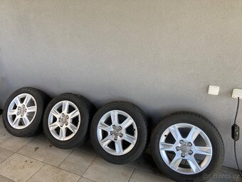 Alu kola audi 5x112 R16 včetně pneu - 5