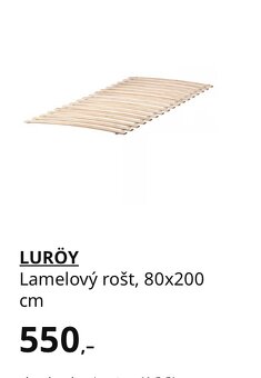 IKEA SUNDVIK dětská rostoucí postel+lamele+matrace -TOP stav - 5