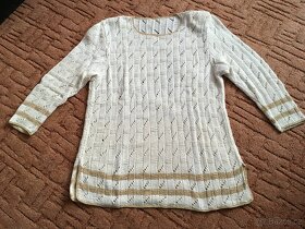 halenka, vel 40; halenka vel XL; pletená halenka z příze - 5