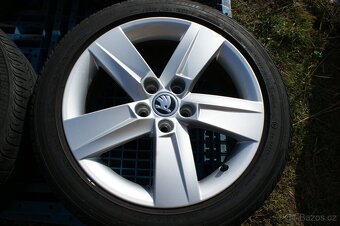 sada original alu kola Skoda 16 take Audi Seat VW letni pneu - 5