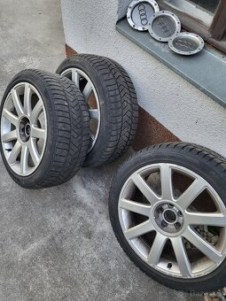 Prodám originální alu kola Audi S3/S4 8L R18 + zimní pneu - 5