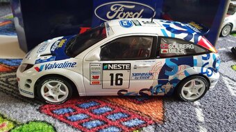 Ford Focus wrc 1:18 rally rarita Petter Solberg, Action - 5