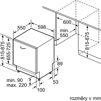 Plně vestavná myčka nádobí 60 cm BOSCH - SMV25EX00E - 5