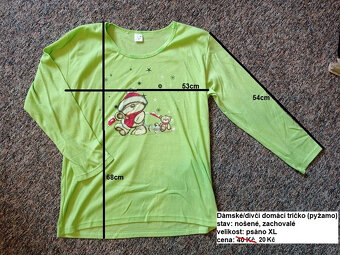 Dámské oblečení (trička,tílka,topy,košile) a pyžama - sleva - 5