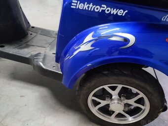 Elektrická tříkolka De Luxe 5, dědictví, 800 km,plně funkční - 5