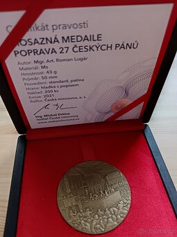 Medaile Poprava 27 Českých Pánů 1621/2021 jen 200ks - 5
