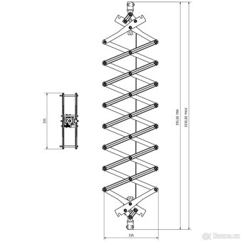 Stahovací pantograf KIT, FOMEI - 5