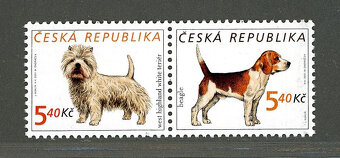 Výběr různých známek  ČR - svěží - 5