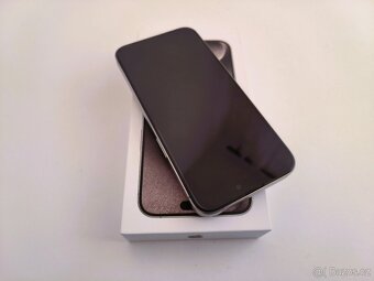 apple iphone 15 PRO MAX 256gb Natural Titanium / Batéria 90% - 5
