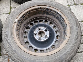 Sada zimních kol 205/55 R16 H XL na plechových discích - 5
