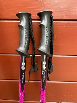 Lyžařský set - lyže Dynastar 130cm + lyžáky Salomon, hůlky - 5