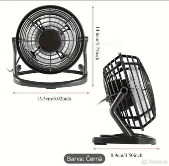 Mini stolní ventilátor USB - 5
