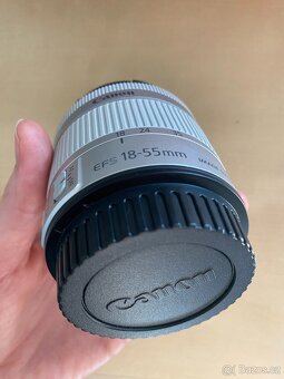 Canon EF-S 18-55mm f/4.0-5.6 IS STM stříbrný, top stav - 5