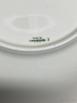 talíře staré malované talíře československé staré nádobí - 5