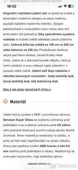 Stůl jídelní rozkládací kuchyňský - 5