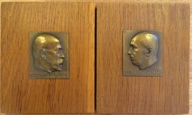 Párové portrétní plakety T. G. Masaryka a Edvarda Beneše - 5