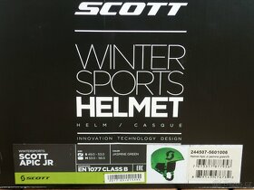 Helma lyžařská dětská SCOTT APIC JR, 49-53 cm, zelená, NOVÁ - 5