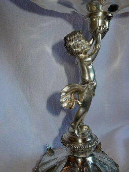 OBROVSKÝ středový prvek, stříbro 925, rok výroby 1900, putto - 5