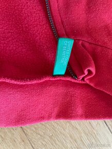 Bavlněná mikina na zip Benetton vel. 104 jako nov - 5