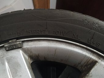 17" Alu disky se zimním pneu 225/55/17, 4 ks - 5