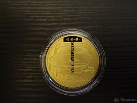 Zlatá půluncová medaile Osobní automobil Tatra 603 proof - 5