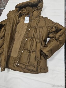 Lehká perová bunda s kapuci , nová - 5