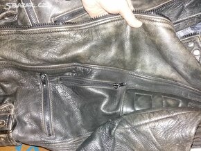 Vintage motorkarska kožená bunda Genuine Leather
- 5