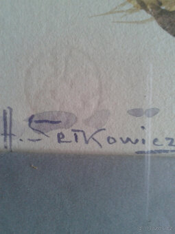Adam Setkowicz (1876-1945)- Zimowe spotkanie - 5