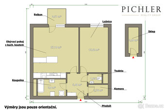Prodej bytu 2+kk s balkonem a parkovacím stáním, 64 m², Holý - 5
