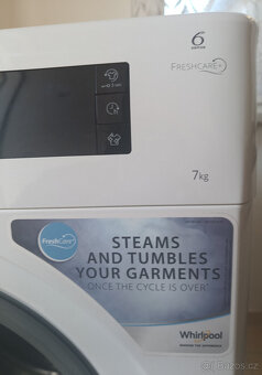 PARNÍ ÚZKÁ PRAČKA WHIRLPOOL 7KG - 1200ot. - A+++ - 5