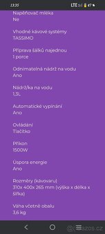 Kávovar Bosch Tassimo - 5