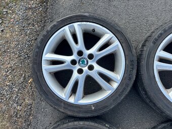 Original letní kola Škoda Elba 5x100 6,5J ET43 205/45 R16 - 5