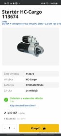 Startér Opel Zafira 2,2 Dti - 5