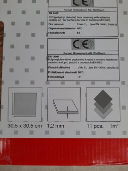 Dc-fix Podlahové samolepicí čtverce korek 7m3 Nové - 5