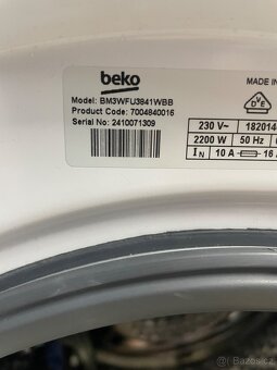 Zánovní pračka Beko BM3WFU3841WBB - 5