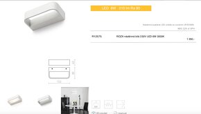 ROZA svítidlo nástěnná bílá 230V LED 6W 3000K - 5