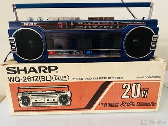Radiomagnetofon/boombox Sharp WQ-261Z, rok 1985 - 5