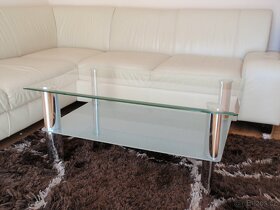 skleněný jídelní stůl , skleněný konferenční stůl, tv stolek - 5