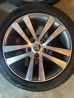 ALU Kola ŠKODA 5x112 R17 CYGNUS ZÁNOVNÍ Letní Pneu 225/45/17 - 5