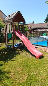 Herold hřiště - pískoviště, domeček, skluzavka, houpačky - 5