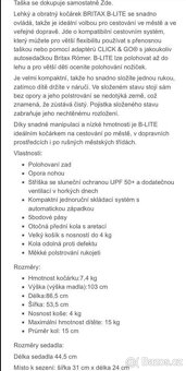 Krásné britax golfky,kočárek velmi lehký, skladny - 5