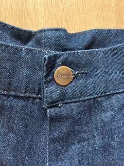 Carhartt Vintage baggy workwear dark blue džínové kraťasy - 5