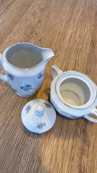 Porcelánový set MCP CZECHOSLOVAKIA se stříbrným okrajem - 5
